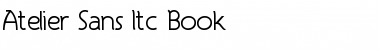 Atelier Sans Itc Book Font
