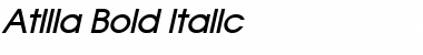 Atilla Bold Italic Font
