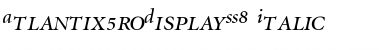 AtlantixProDisplaySSK Italic