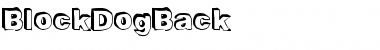 BlockDogBack Regular Font