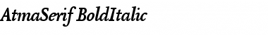 AtmaSerif-BoldItalic Font