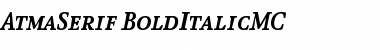 AtmaSerif-BoldItalicMC Font