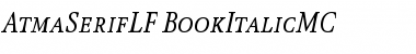 AtmaSerifLF-BookItalicMC Regular Font