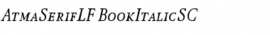 AtmaSerifLF-BookItalicSC Font