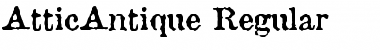 AtticAntique Regular Font