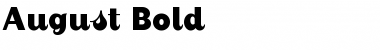 August Bold Font