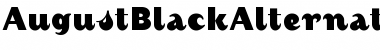 AugustBlackAlternate Regular Font