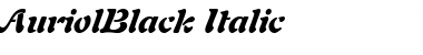 AuriolBlack Italic Font