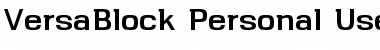 VersaBlock-Personal-Use-Only Regular Font