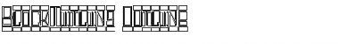 BlockTitling Outline Font