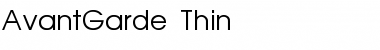 AvantGarde-Thin Font