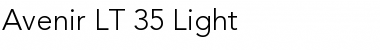 Avenir LT 35 Light Regular