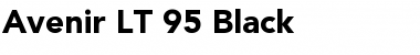 Avenir LT 65 Medium Bold Font