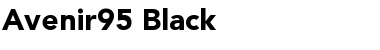 Avenir95-Black Font