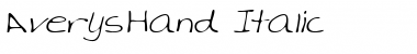 AverysHand Italic Font