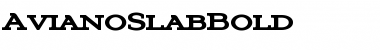 AvianoSlabBold Font