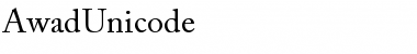 Awad Unicode Regular Font