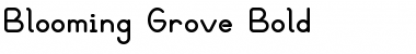 BloomingGroveBold Bold Font