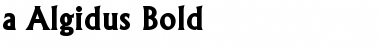 a_Algidus Bold Font
