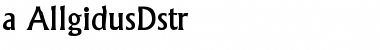 a_AllgidusDstr Regular Font