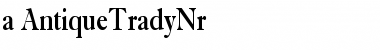 a_AntiqueTradyNr Regular Font