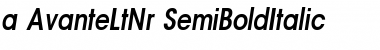 a_AvanteLtNr SemiBoldItalic Font