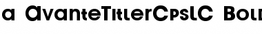 a_AvanteTitlerCpsLC Bold Font