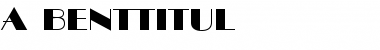 a_BentTitul Font