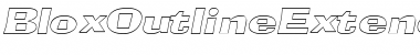 BloxOutlineExtended Italic