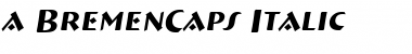 a_BremenCaps Italic Font