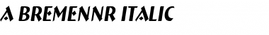a_BremenNr Italic Font