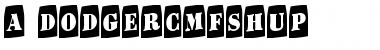 a_DodgerCmFshUp Regular Font