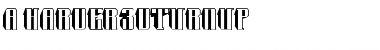 a_Harder3dTrnUp Font