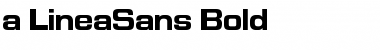 a_LineaSans Bold Font