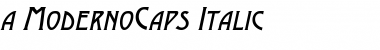 a_ModernoCaps Font