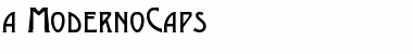 a_ModernoCaps Regular Font