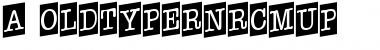 a_OldTyperNrCmUp Font