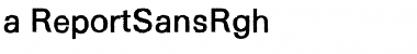 a_ReportSansRgh Regular Font