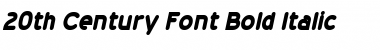 20th Century Font Bold Italic