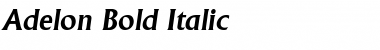 Adelon Bold Italic