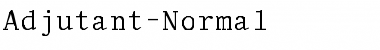 Adjutant-Normal Font