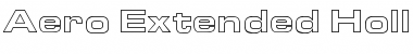 Aero Extended Hollow Font