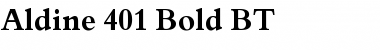 Aldine401 BT Bold Font