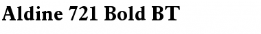 Aldine721 BT Bold Font