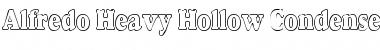 Alfredo Heavy Hollow Condensed Regular Font