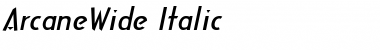 ArcaneWide Italic