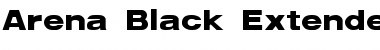 Arena Black Extended Regular Font