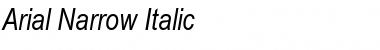 Arial Narrow Italic