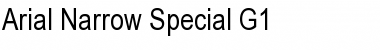 Arial Narrow Special G1 Regular Font