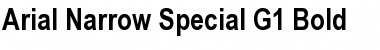 Arial Narrow Special G1 Font